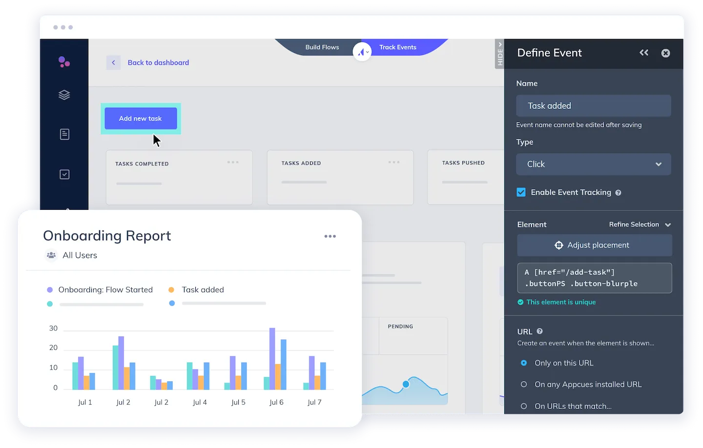 Appcues Event Tracking