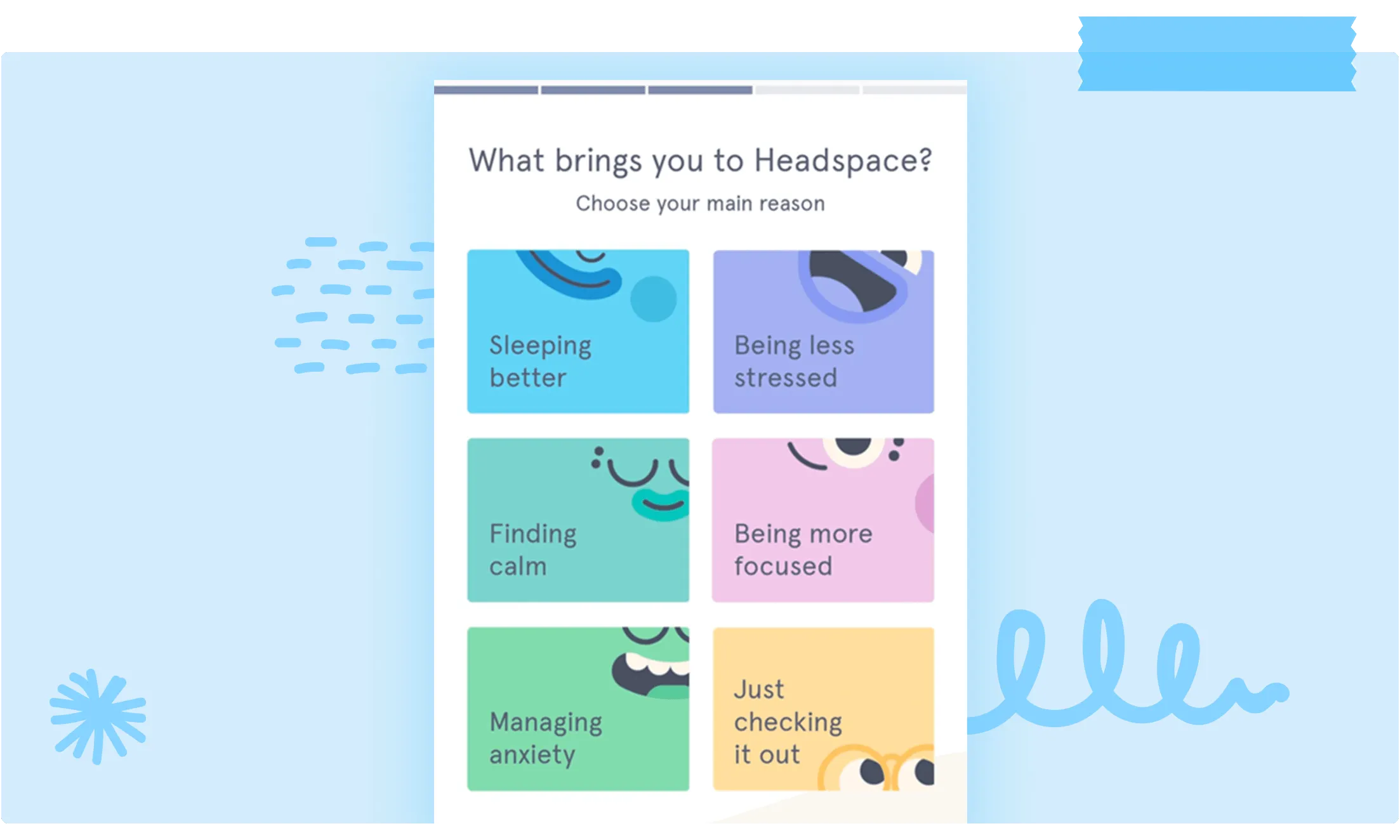 Image of product tour from Headspace