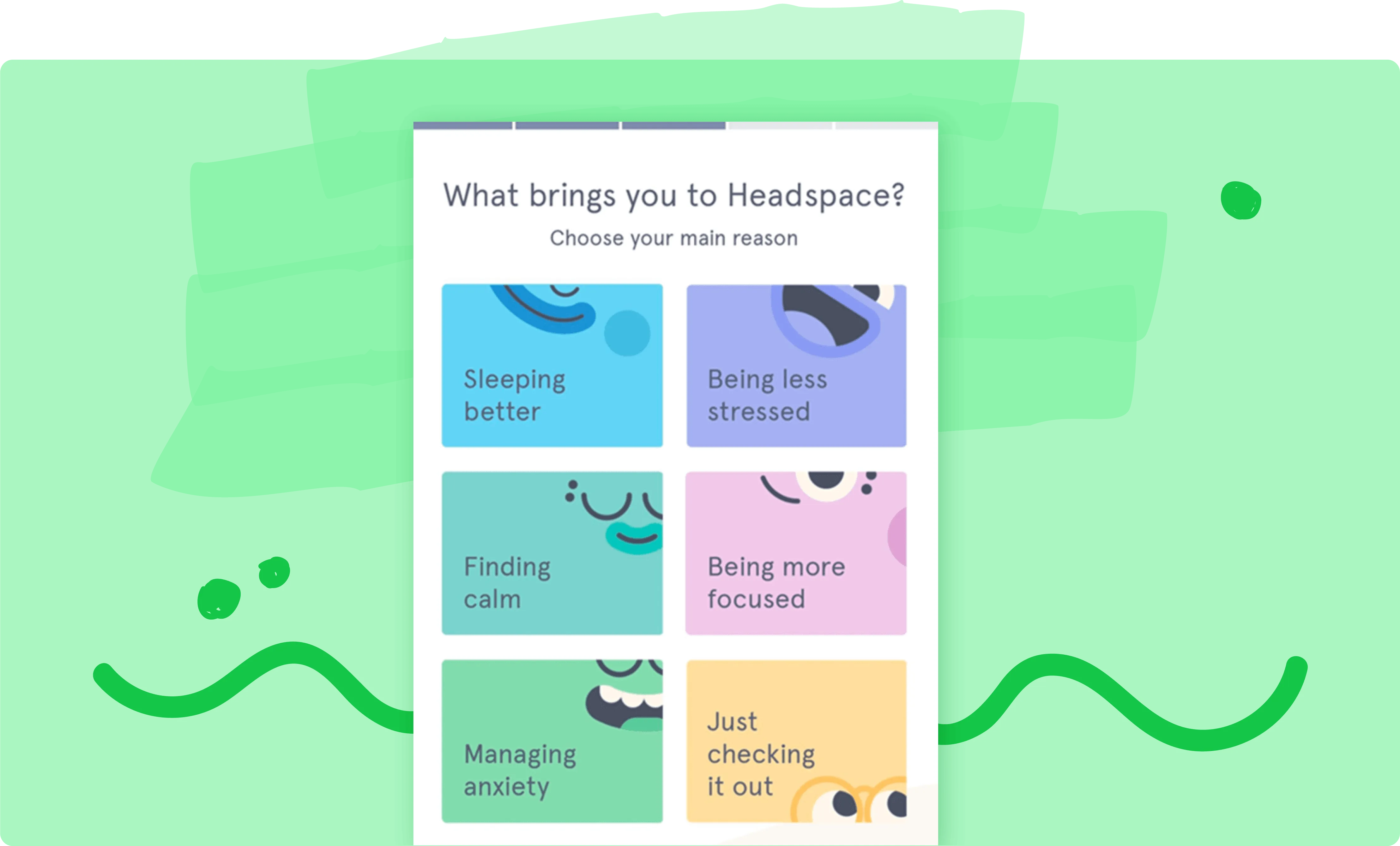 Image from headspace onboarding