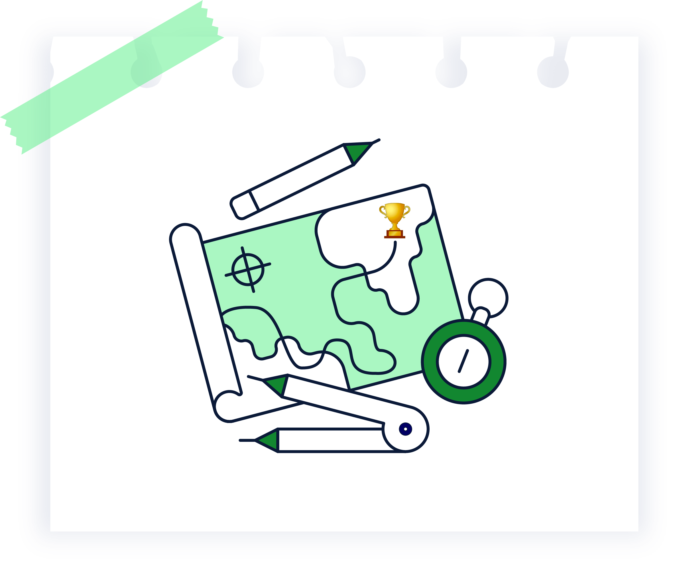 Treasure map illustration