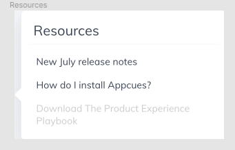 screenshot of appcues launchpad with flows showing