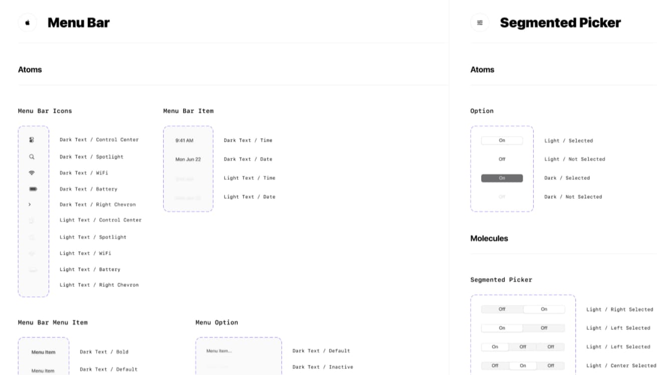 macOS UI kit