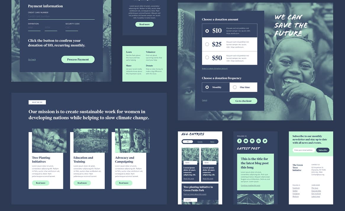 Non-profit UI kit