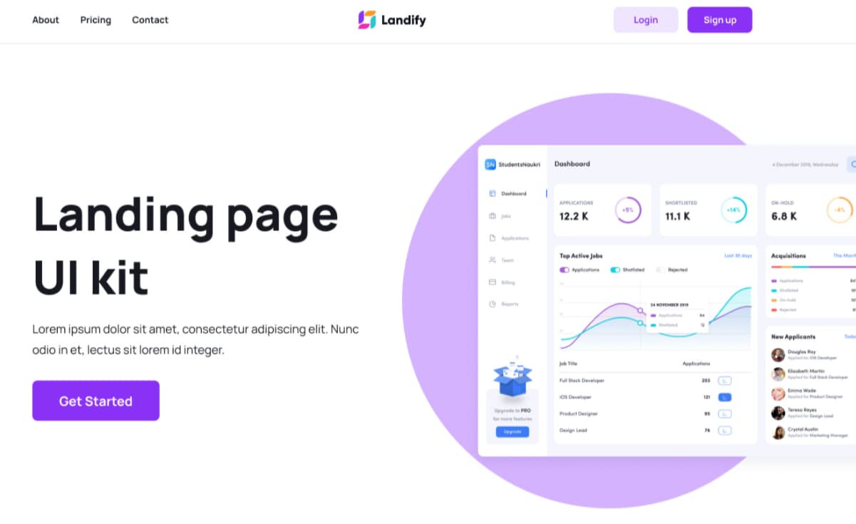 Landify UI kit