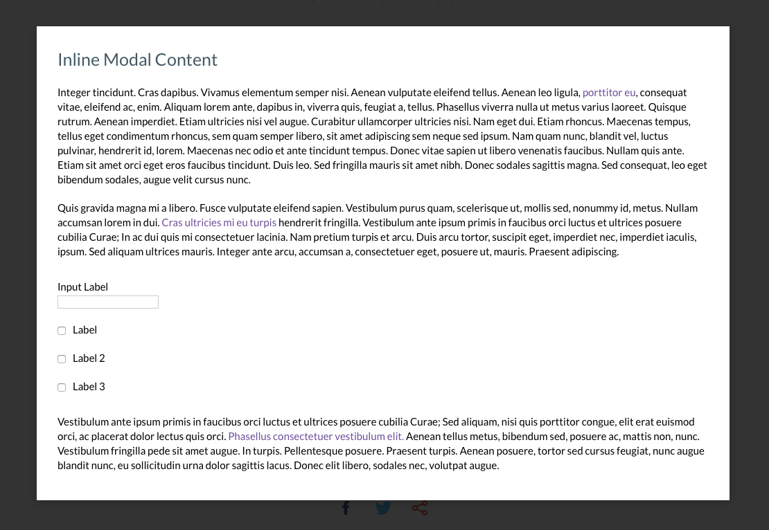 modal windows opensource plugin modaal