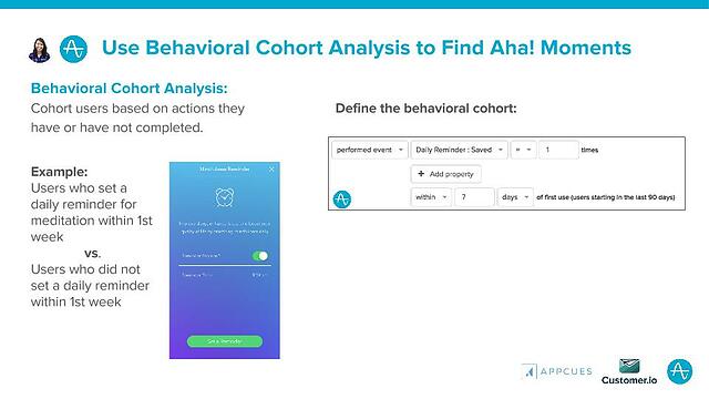 Use Behavioral Cohort Analysis to Find Aha Moments