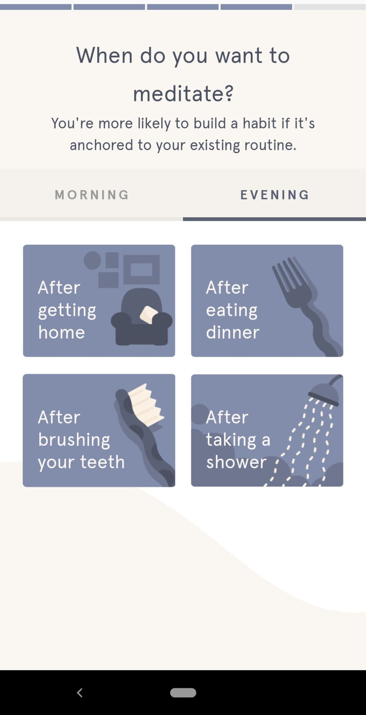 Headspace aha moment example 