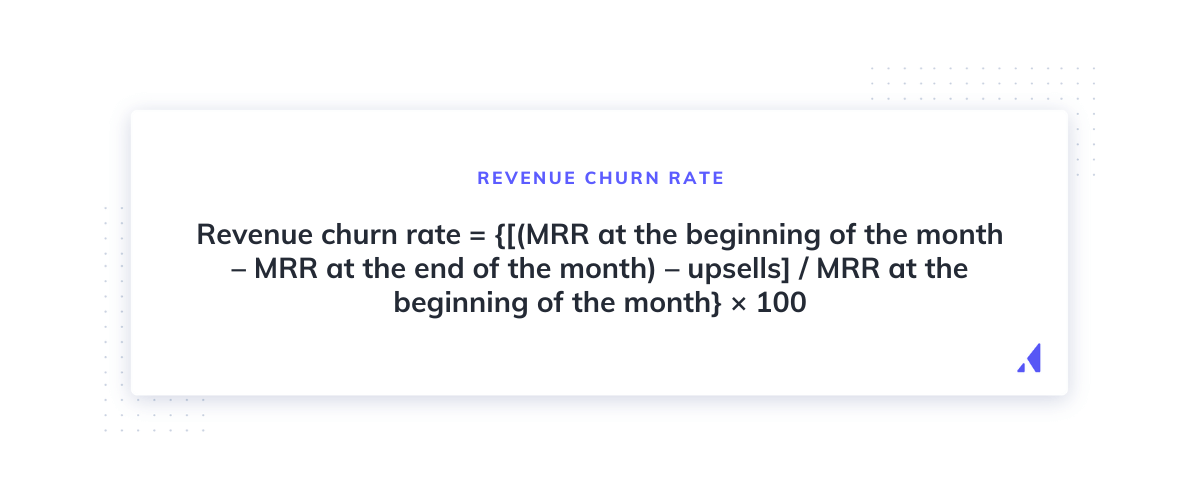 revenue churn rate formula
