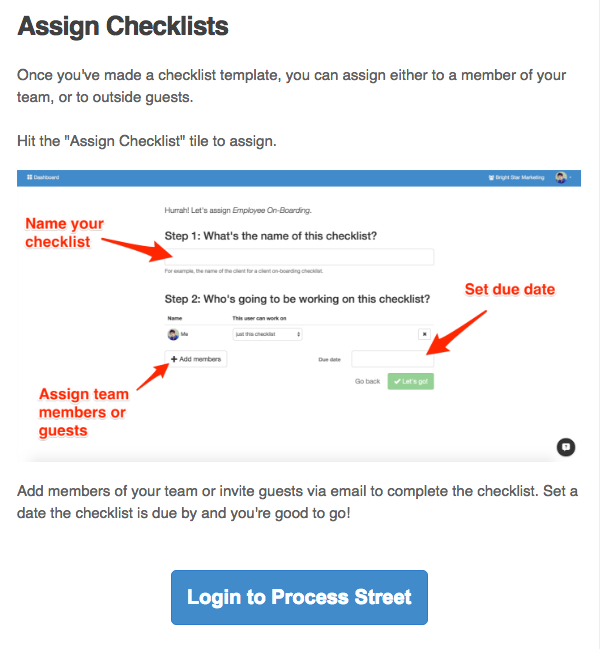 customer retention Process Street