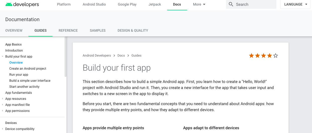 google developer site star rating to improve happiness as part of google heart framework
