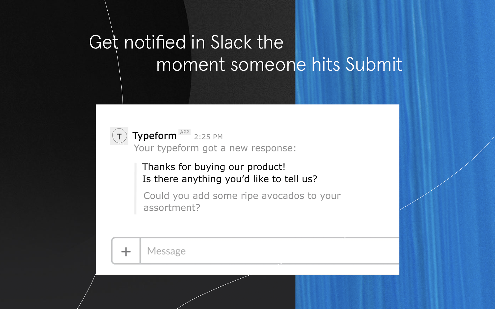 how to use slack typeform app 
