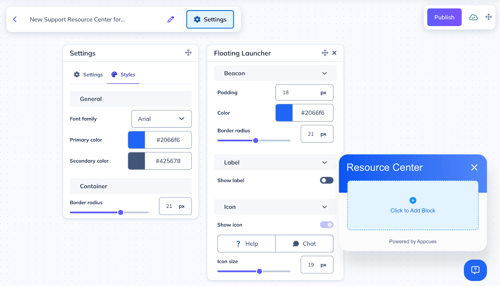 Styling your Launchpad in Appcues 