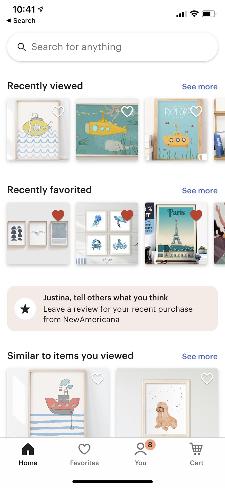 etsy mobile app omnichannel ecommerce ux