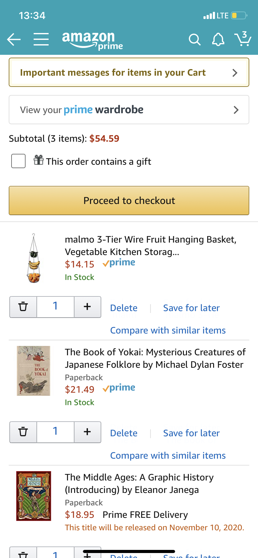 amazon mobile app checkout