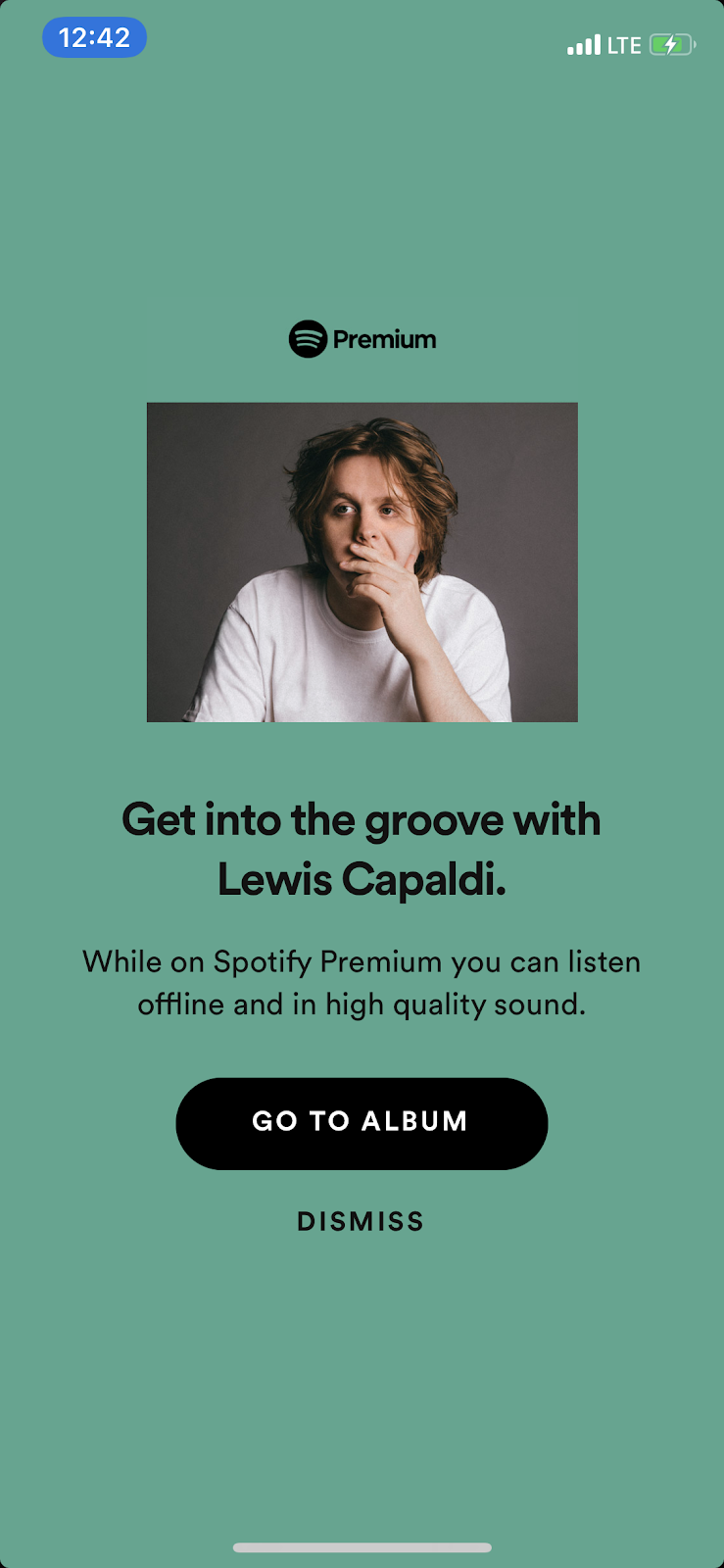 spotify premium listen to music on google home modal mobile app