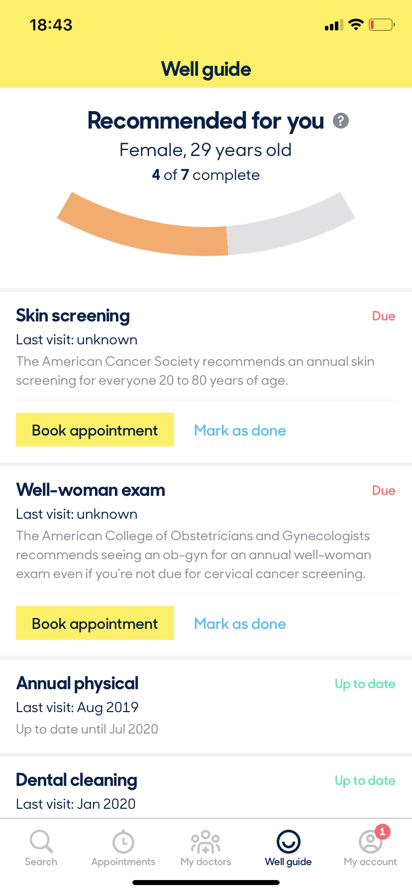 zocdoc mhealth healthcare app well guide