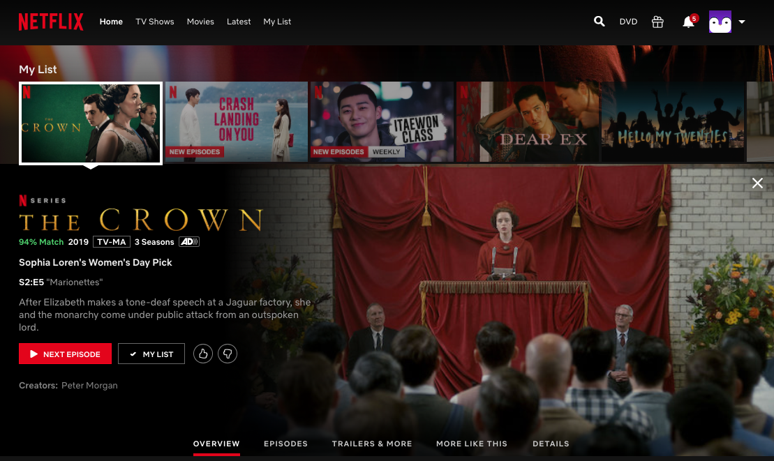 netflix homepage 2020 rating system thumbs up down