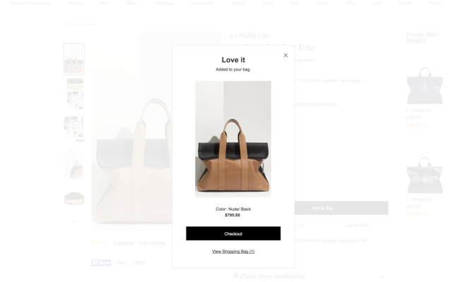 nordstrom reaffirmation celebration modal