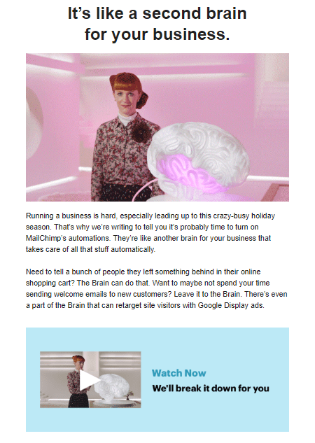 mailchimp retention email