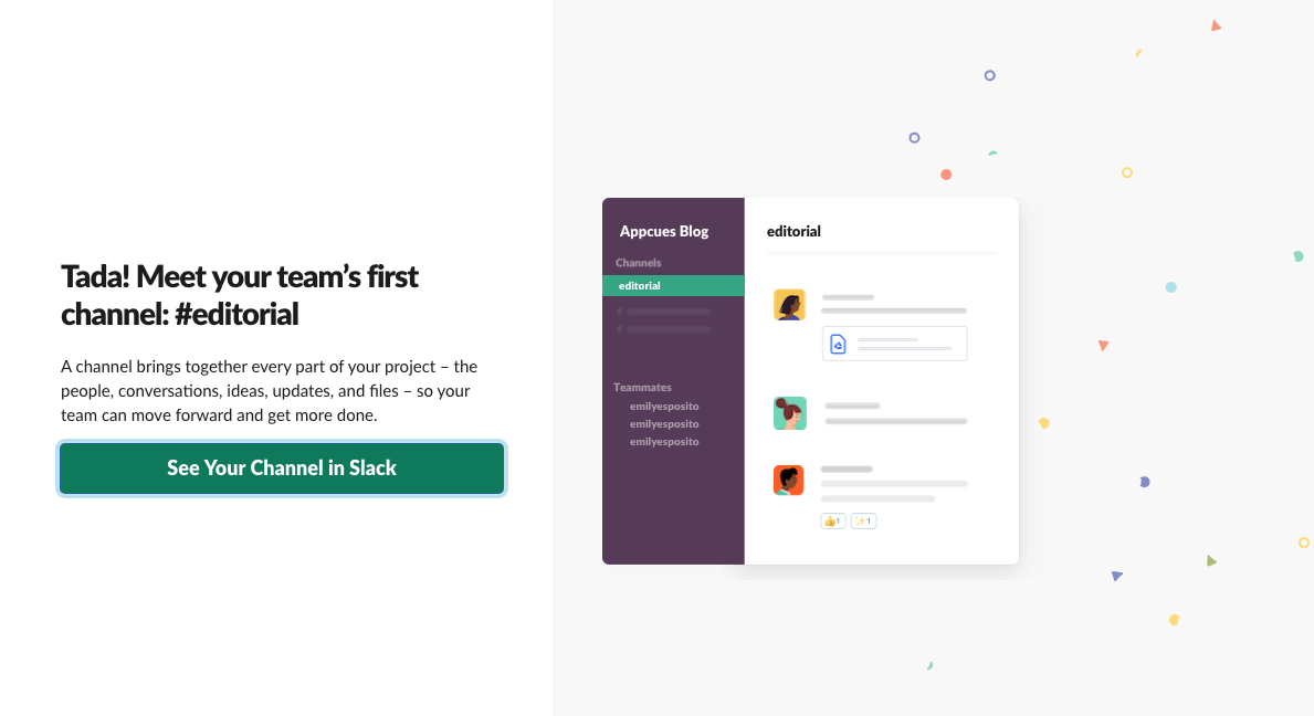 slack new 2019 user onboarding account creation step