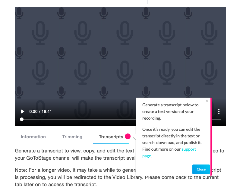 gotowebinar feature walkthrough tour tooltip made with appcues final step