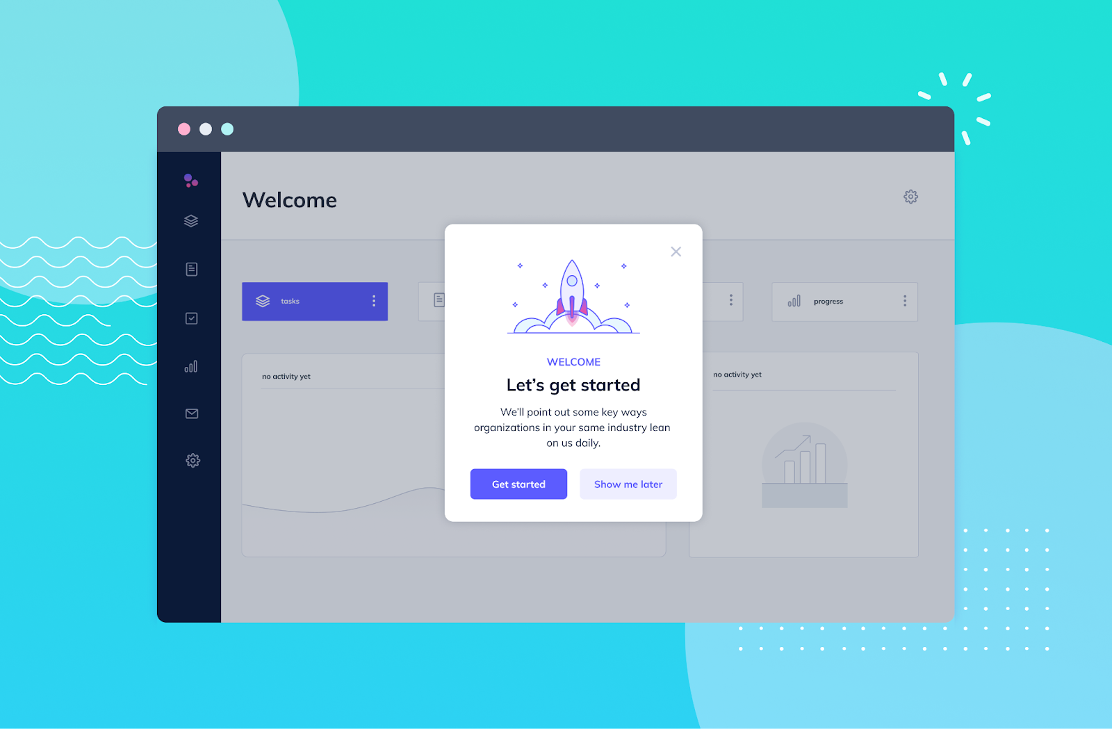 Screenshot of in-app flow for customized onboarding