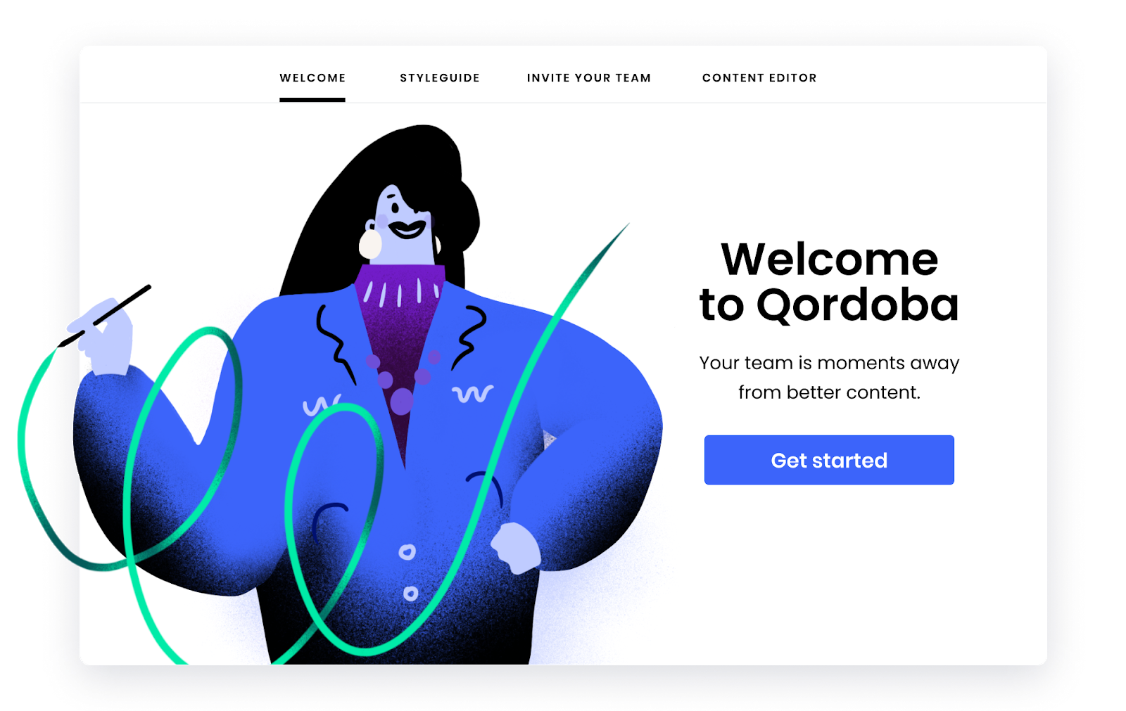 qordoba user onboarding custom modal idea made with appcues