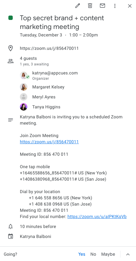 zoom google calendar invite with zoom video call link