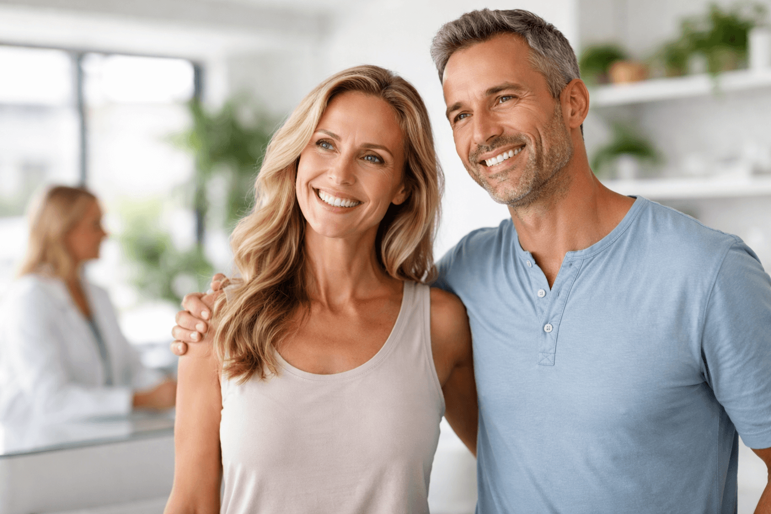 Medical consultation discussing peptide therapy, hormone balance, and regenerative wellness at Luminex Wellness & Aesthetics in Doral, FL