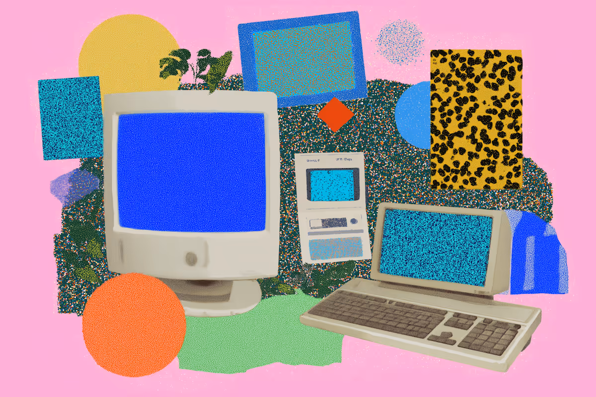 Retro Tech Collage
