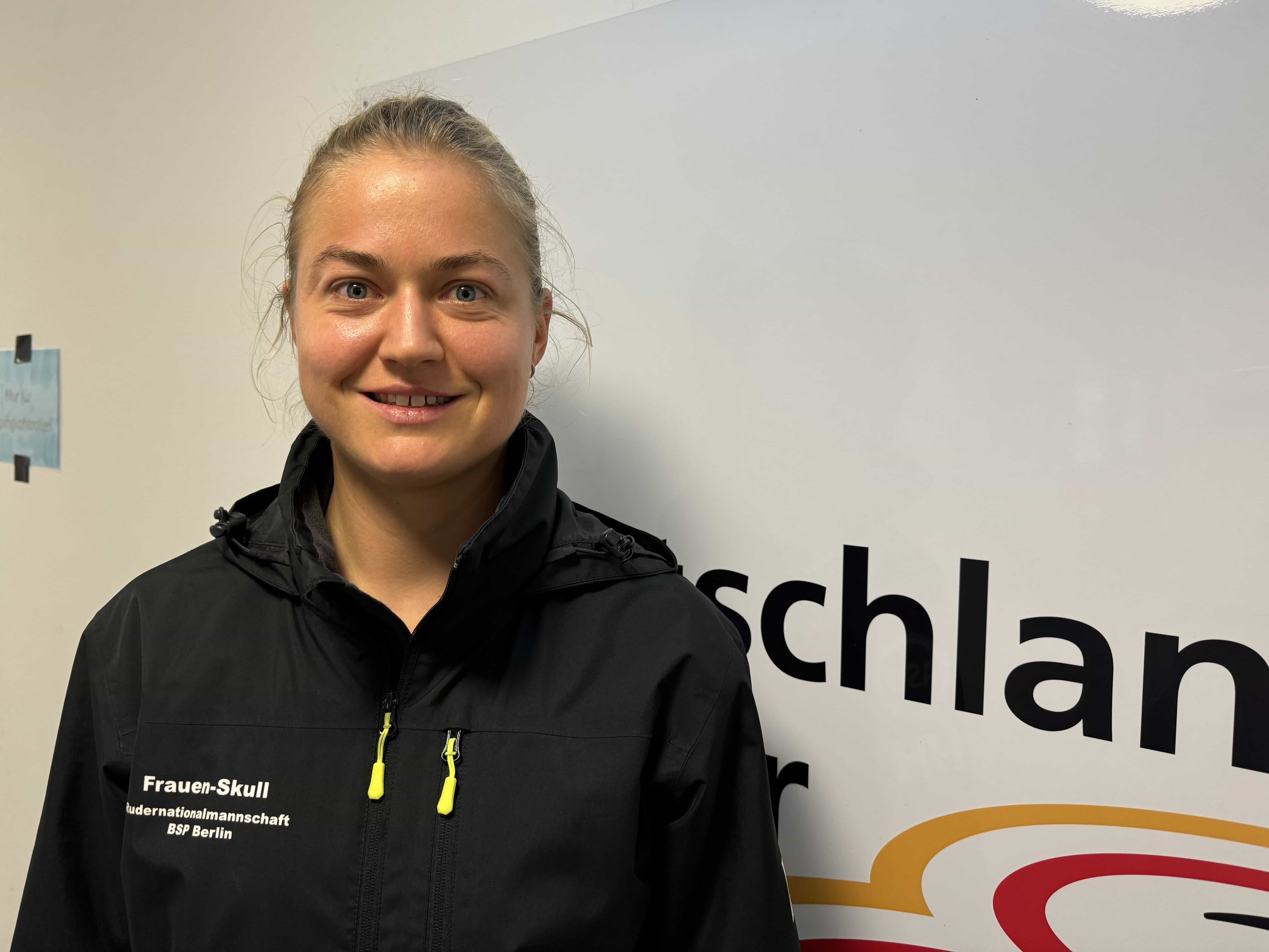 Juliane Faralisch im Ruderleistungszentrum Dortmudn