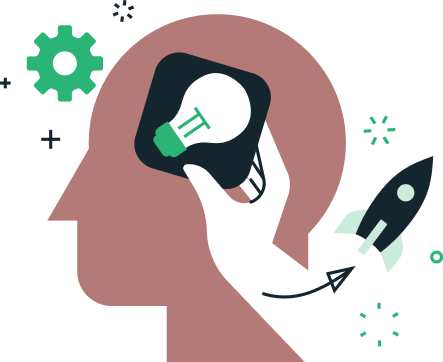 Illustration of ideas and growth for a staffing company