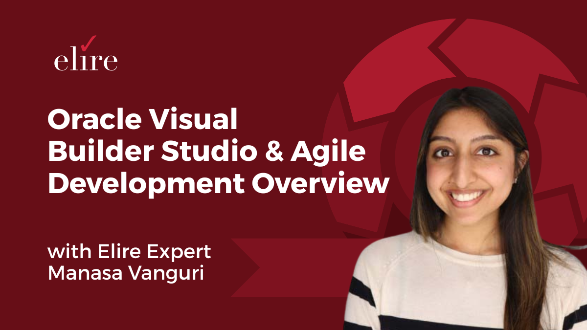 Oracle Visual Builder Studio agile development overview 