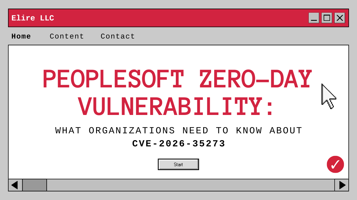 PeopleSoft security alert for CVE-2026-35273 zero-day vulnerability 