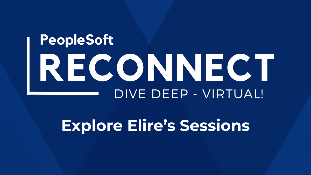 Elire PeopleSoft AI sessions at PeopleSoft RECONNECT Dive Deep 2026 