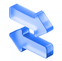 Crypto Transfers Gradient Glass Icon Defichain Webflow Template | BRIX Template
