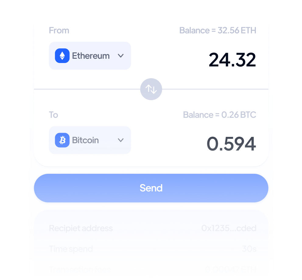 Instant Crypto Tranfers Defichain Webflow Template | BRIX Template  
