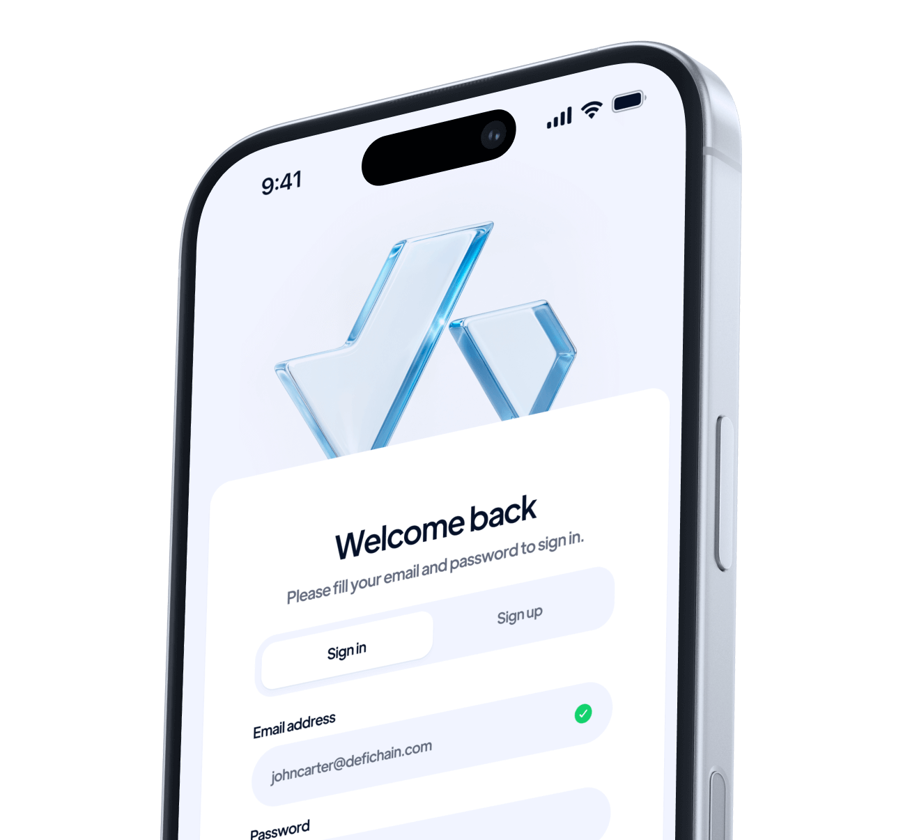 Create An Account - DeFiChain Webflow Template