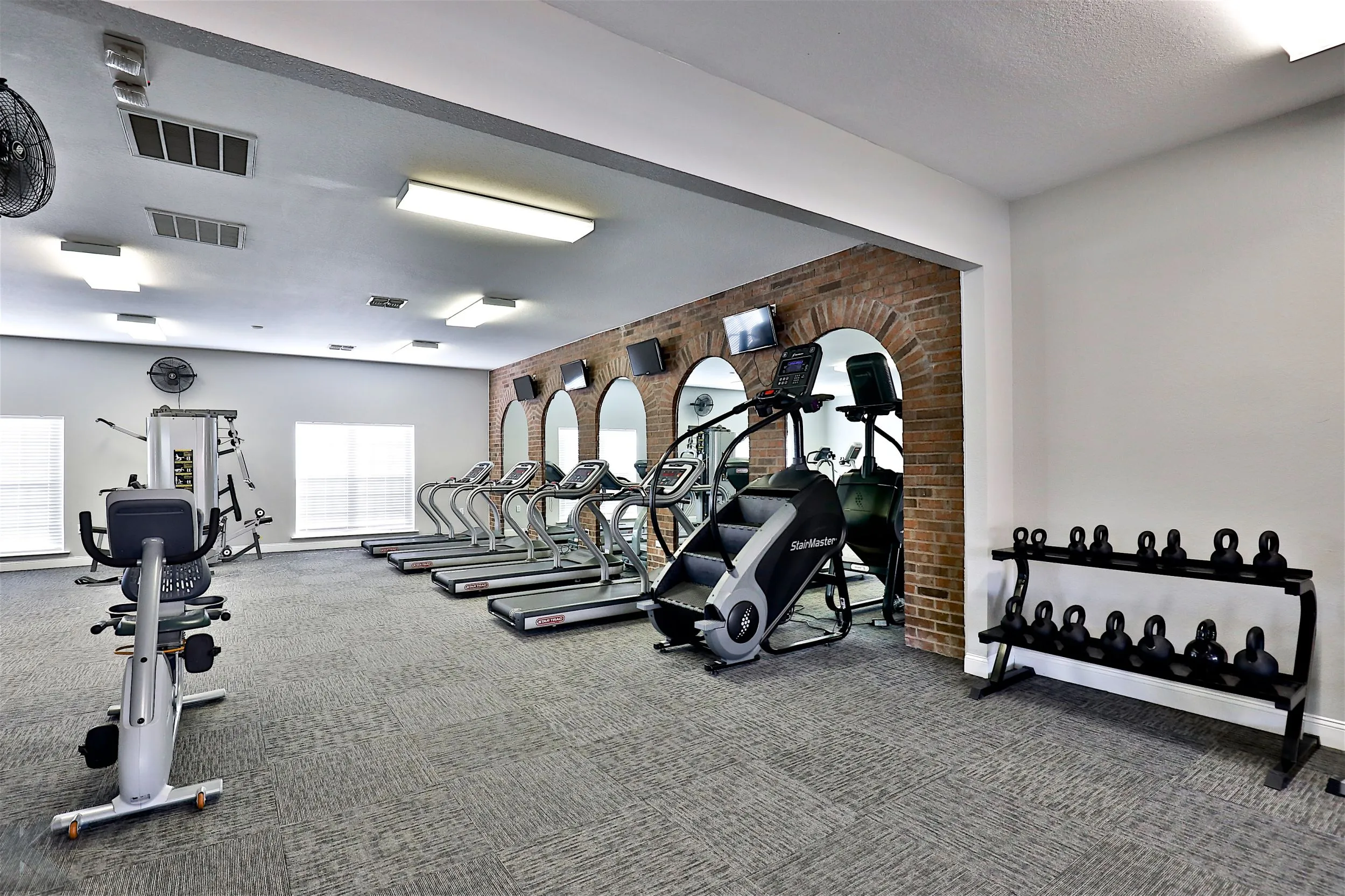 Fitness center weights