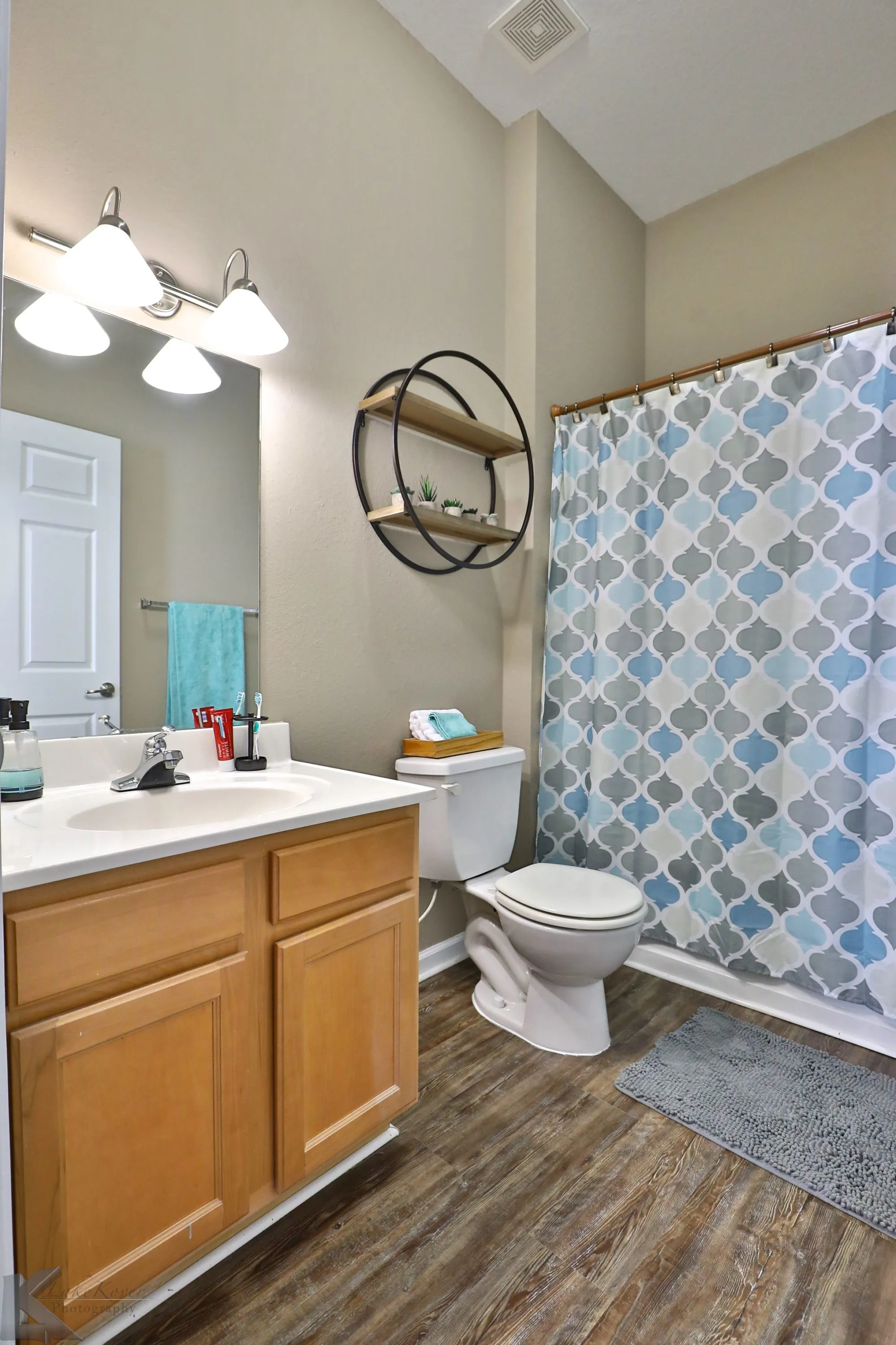 Bathroom with cabinets