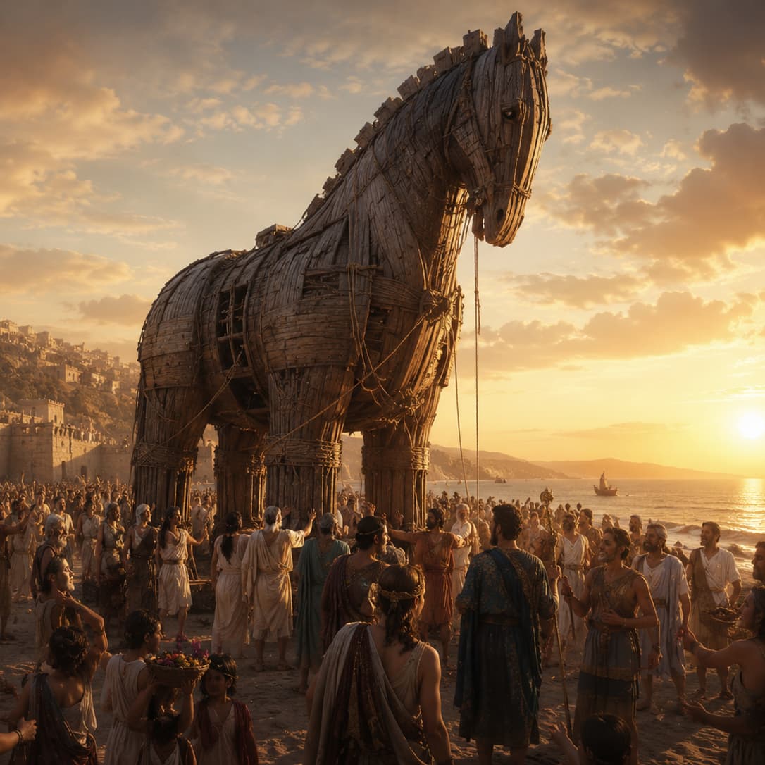À l’extérieur, la majesté du cheval inspire la joie, la candeur et l’accueil confiant des habitants.