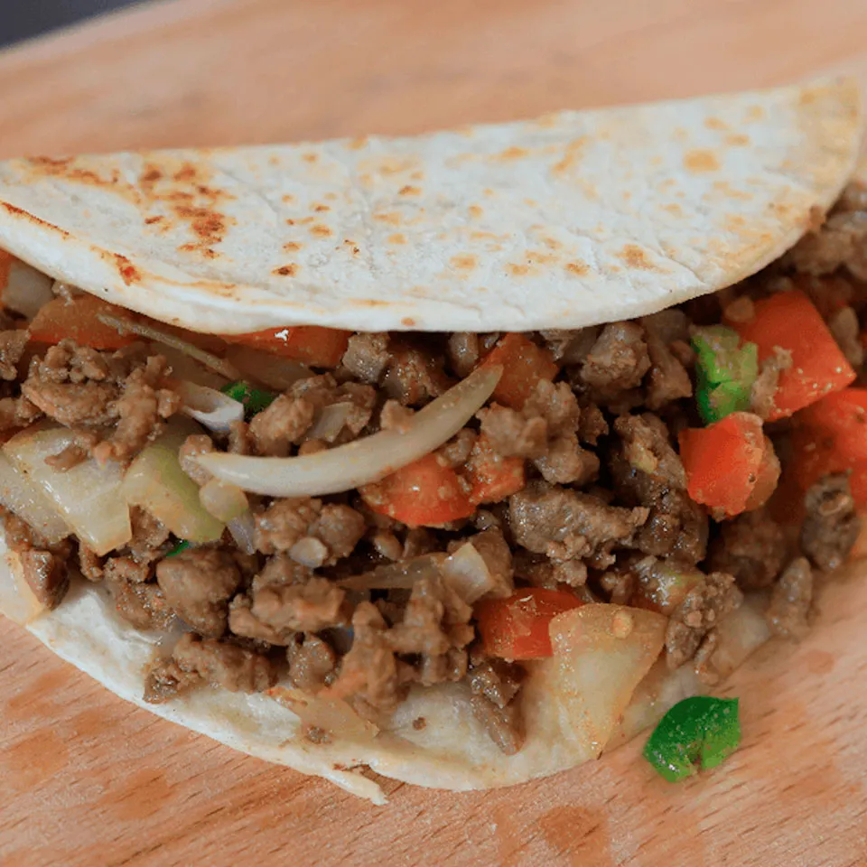 Picadillo taco