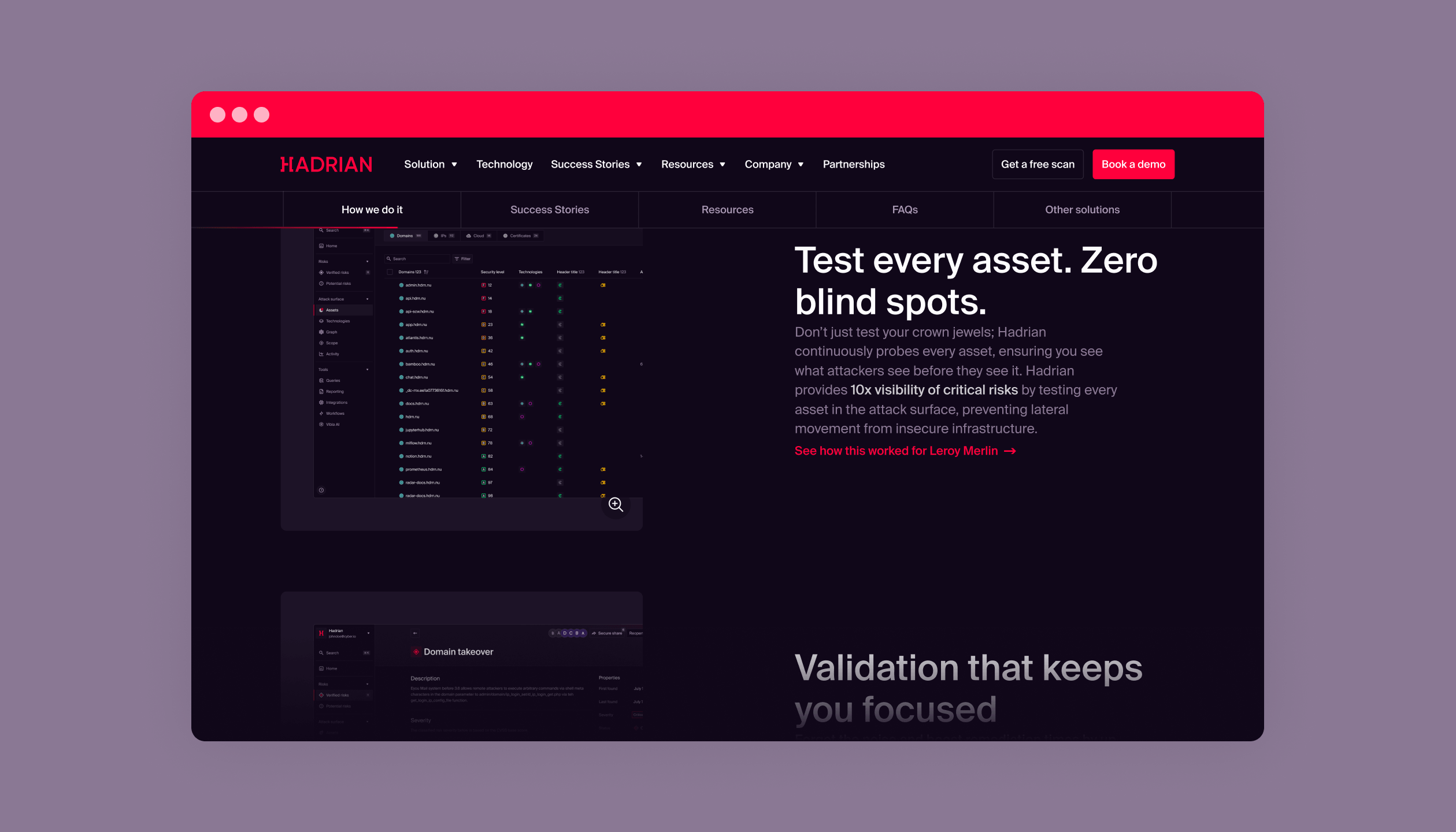 Screenshot of How we do it