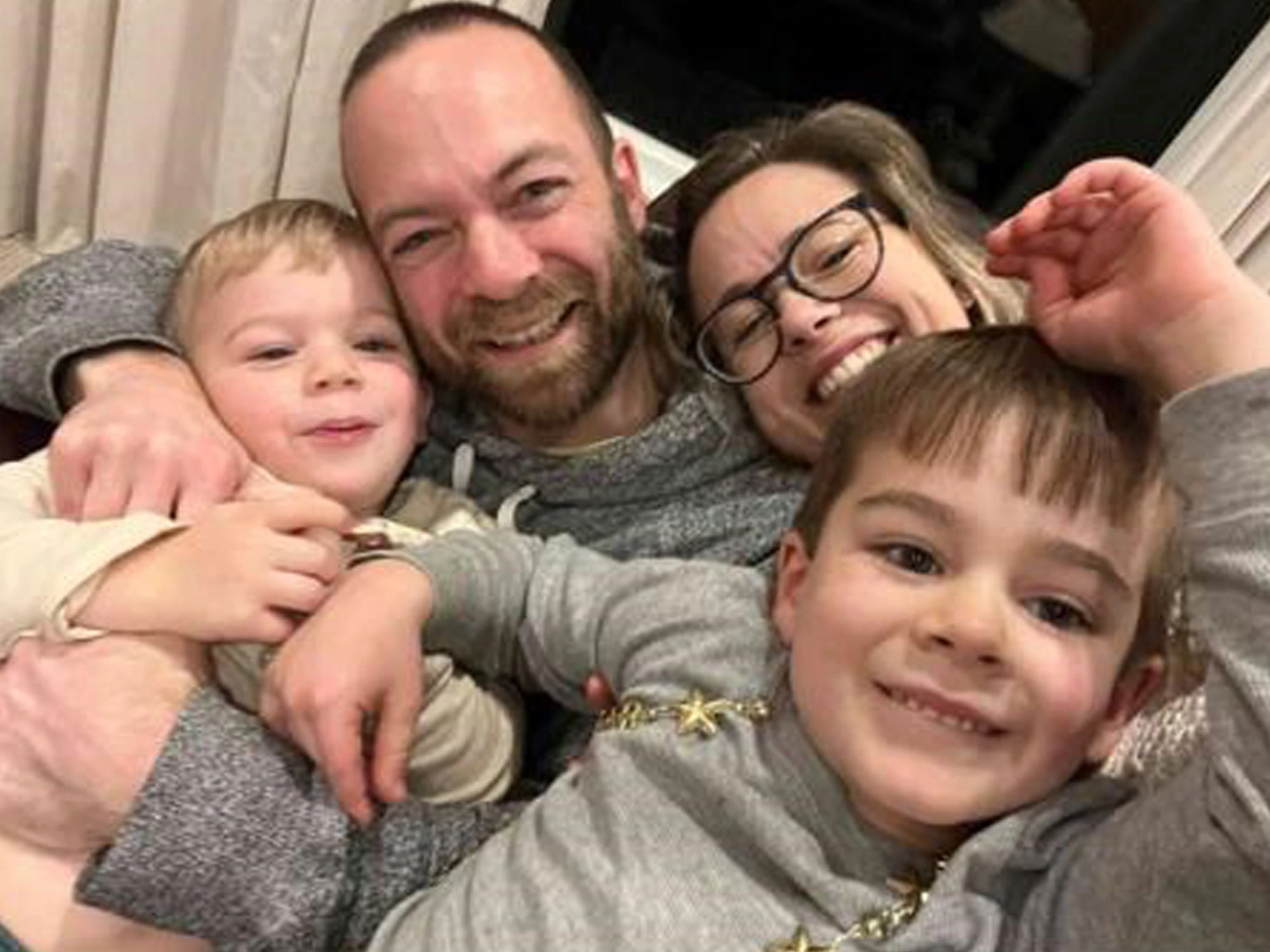 Connor Page and his family.