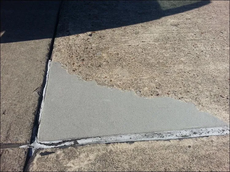 Sidewalk crack repair