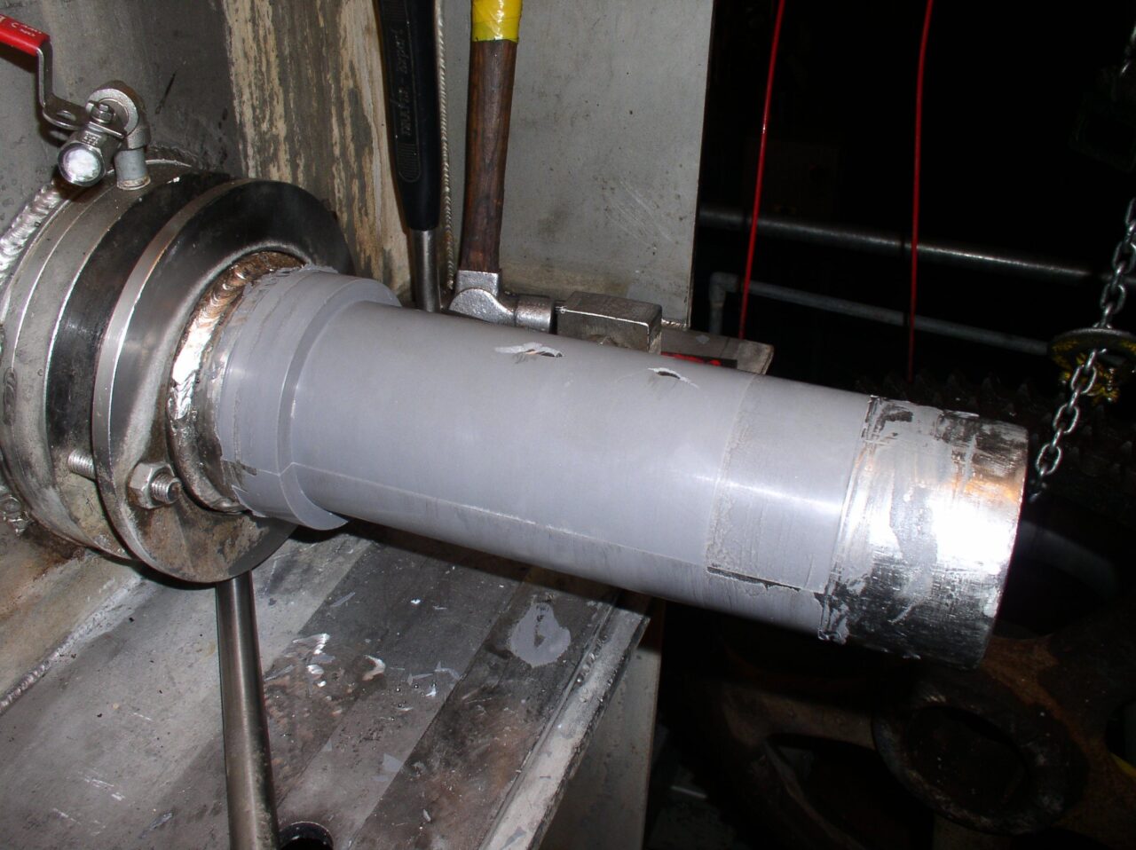 Pump chocking & shaft reseating