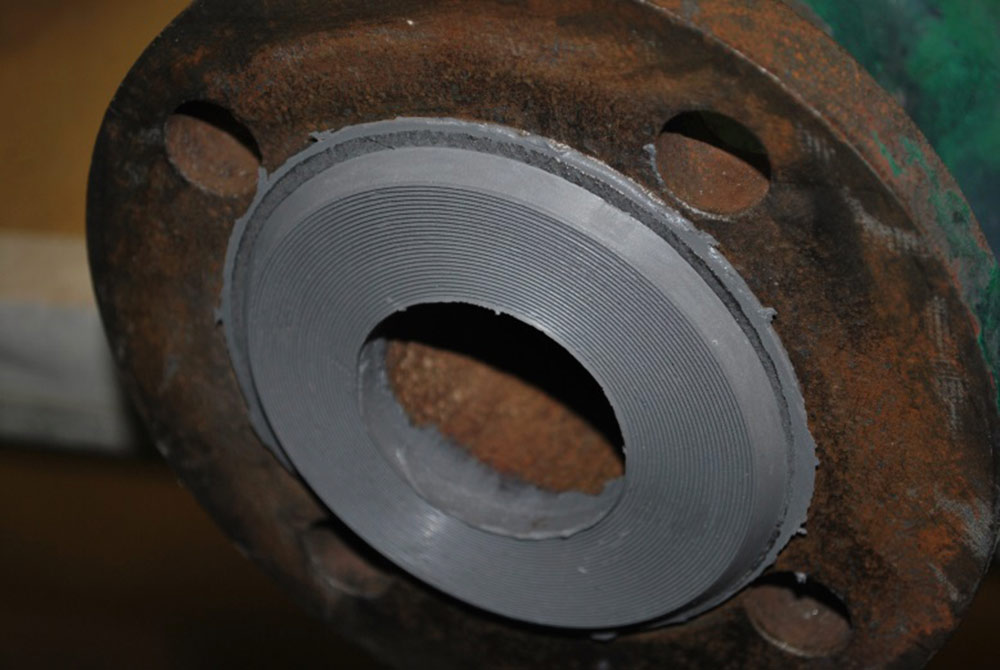 Flange face forming