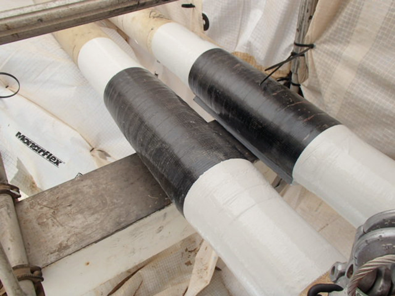 Cold-applied pipe leak sealing