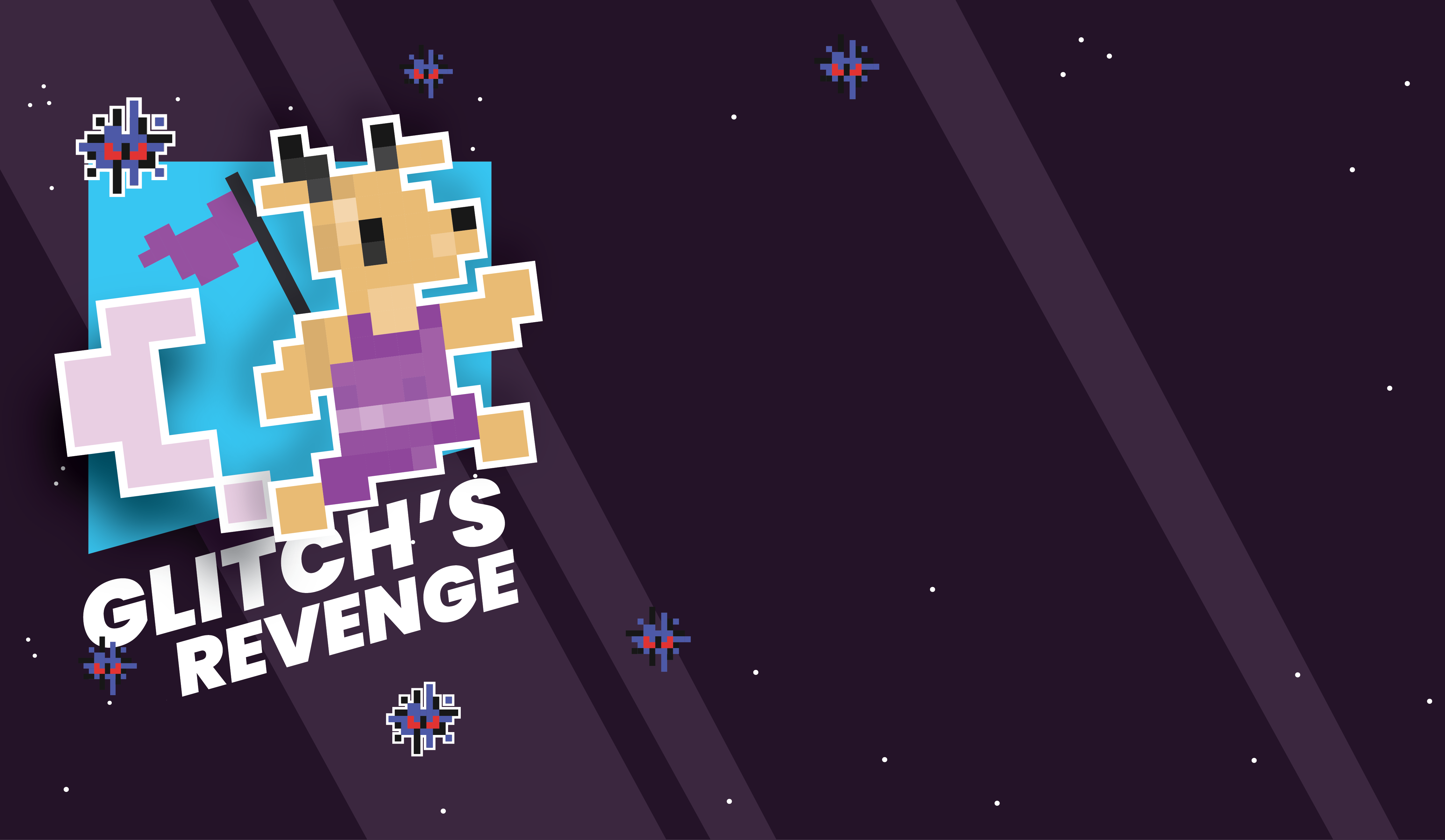 Group of gamers wearing headsets playing video games on desktop computers in a colorful esports gaming room.