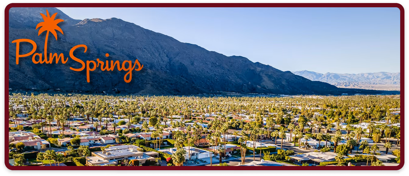 aerial view of palm springs california aka coachella valley